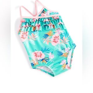 Baby Girls Vacation Ruffle One Piece Swimsuit